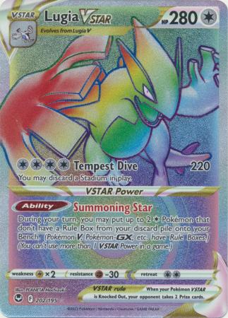 Lugia-V 185/195 in Portuguese Silver Tempest Pokémon TCG