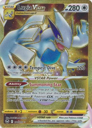Lugia V 185/195 Carte Pokémon Ultra Rare SWSH Tempête Argent