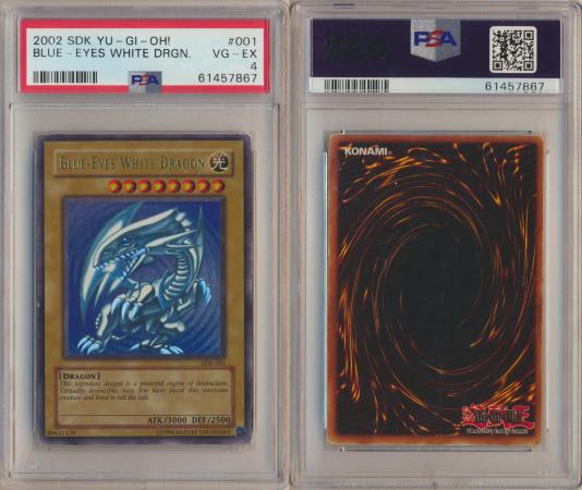 Yugioh Blue Eyes White Dragon 2002 SDK PSA store 6