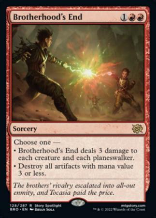 Brotherhood's End - Magic Singles » The Brothers' War - Cardboard