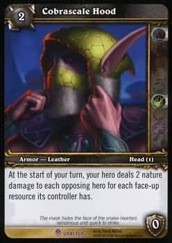 Cobrascale Hood Crafted 2 World of Warcraft Promo Singles Cobrascale Hood Crafted 2 World of Warcraft Promo Singles