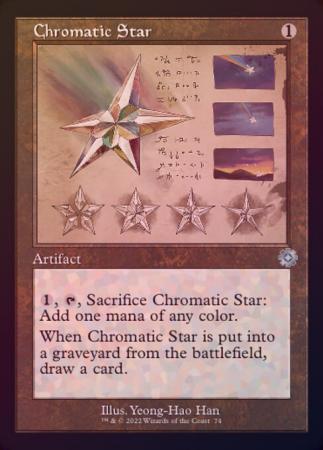 Chromatic Star 74 Retro Frame Schematic Foil Chromatic Star 74 Retro Frame Schematic Foil
