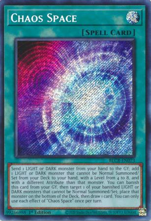 Chaos Space BLCR EN073 Secret Rare 1st Edition Chaos Space BLCR EN073 Secret Rare 1st Edition