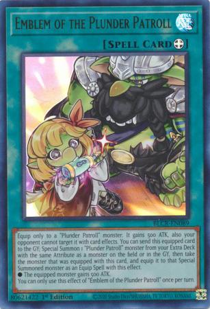 Emblem of the Plunder Patroll BLCR EN089 Ultra Rare 1st Edition Battles of Legend Crystal Revenge 1st Edition Singles Emblem of the Plunder Patroll BLCR EN089 Ultra Rare 1st Edition Battles of Legend Crystal Revenge 1st Edition Singles