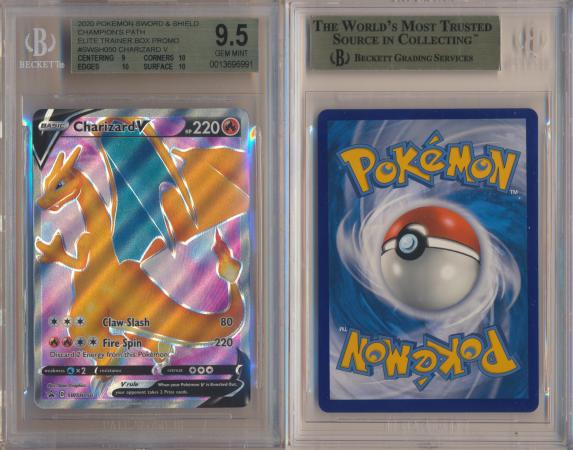 Charizard V SWSH050 BGS 9 5 GEM MINT Promo Champion s Path Beckett Graded Pokemon Cards Charizard V SWSH050 BGS 9 5 GEM MINT Promo Champion s Path Beckett Graded Pokemon Cards