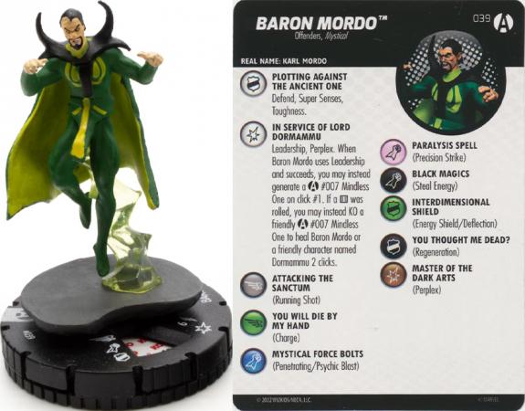 Baron Mordo 039 Rare Avengers Forever Marvel Heroclix Baron Mordo 039 Rare Avengers Forever Marvel Heroclix