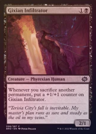 Gixian Infiltrator 098 287 Foil The Brothers War Foil Singles Gixian Infiltrator 098 287 Foil The Brothers War Foil Singles