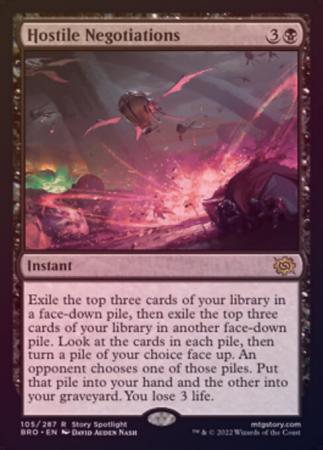Hostile Negotiations 105 287 Foil Hostile Negotiations 105 287 Foil