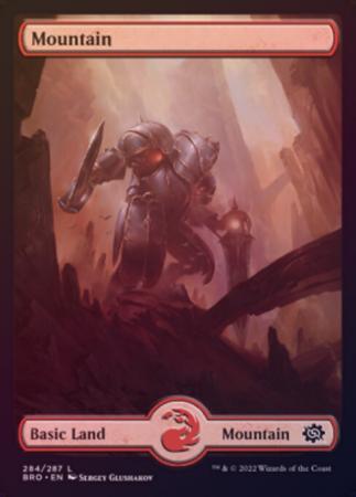 Mountain 284 287 Showcase Mech Full Art Foil Mountain 284 287 Showcase Mech Full Art Foil