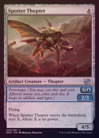 Spotter Thopter 080 287 Foil The Brothers War Foil Singles Spotter Thopter 080 287 Foil The Brothers War Foil Singles