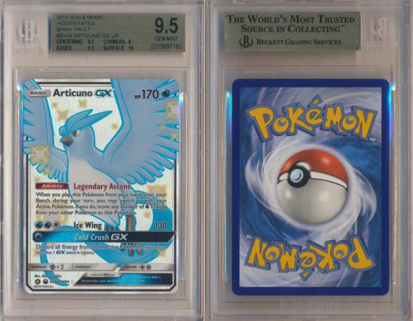 Pokemon Hidden Fates Articuno GX SV54/SV94 Shiny Vault Full Art Ultra Rare  Holo