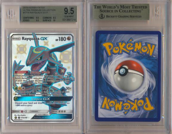 PSA 10] - Shiny Rayquaza GX 177a/168 Hidden Fates Premium Collection