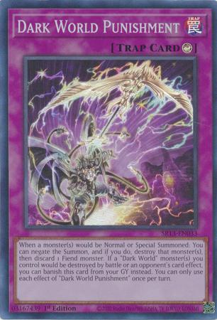 Dark World Punishment SR13 EN033 Super Rare 1st Edition Dark World Punishment SR13 EN033 Super Rare 1st Edition