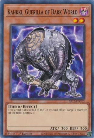 Kahkki Guerilla of Dark World SR13 EN013 Common 1st Edition Structure Deck Dark World SR13 1st Edition Singles Kahkki Guerilla of Dark World SR13 EN013 Common 1st Edition Structure Deck Dark World SR13 1st Edition Singles