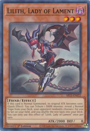 Lilith Lady of Lament SR13 EN022 Common 1st Edition Lilith Lady of Lament SR13 EN022 Common 1st Edition