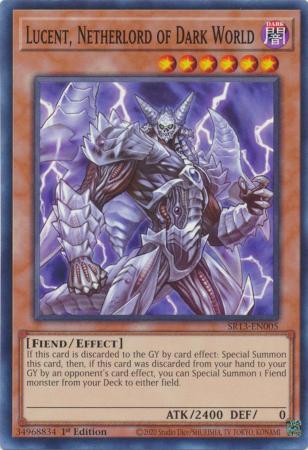 Lucent Netherlord of Dark World SR13 EN005 Common 1st Edition Lucent Netherlord of Dark World SR13 EN005 Common 1st Edition