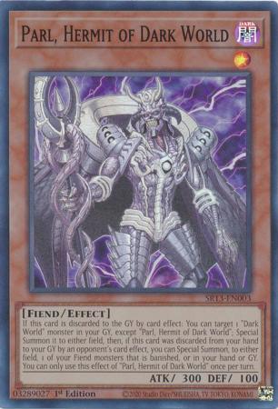 Parl Hermit of Dark World SR13 EN003 Super Rare 1st Edition Parl Hermit of Dark World SR13 EN003 Super Rare 1st Edition