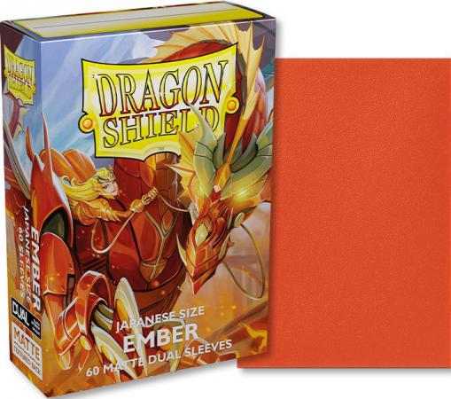 Dragon Shield Japanese Size Ember 60ct Dual Matte Sleeves (AT-15154)