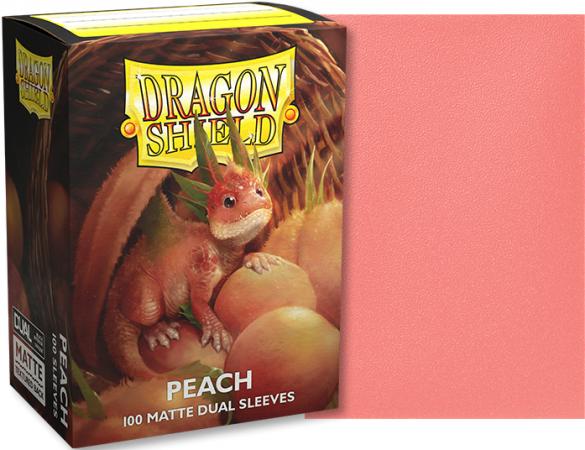 Dragon Shield Peach Piip 100ct Standard Size Dual Matte Sleeves AT 15053 Dragon Shield Peach Piip 100ct Standard Size Dual Matte Sleeves AT 15053