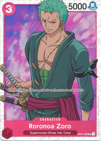 Roronoa Zoro OP01-025 Romance Dawn One Piece Card Japanese