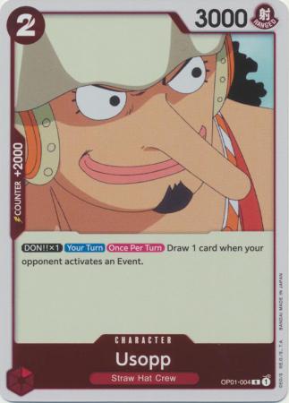 Usopp OP01 004 Rare Romance Dawn OP 01 Singles Usopp OP01 004 Rare Romance Dawn OP 01 Singles