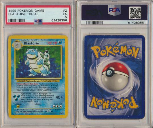 Pokemon Blastoise (2/102) Base Set, popular Holo Rare