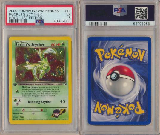 Rockets Scyther Holo Gym Heroes popular PSA 6 Pokemon