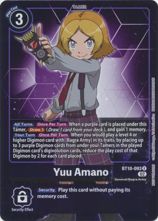Yuu Amano Box Topper BT10 093 R Rare Yuu Amano Box Topper BT10 093 R Rare