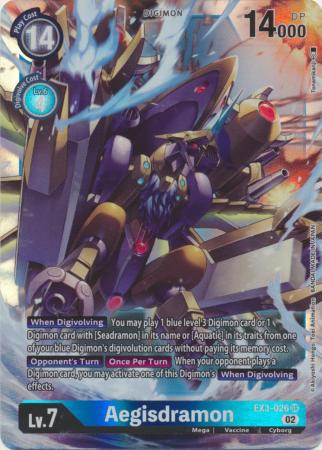 Aegisdramon EX3 026 SR Super Rare Aegisdramon EX3 026 SR Super Rare
