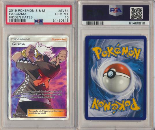 Guzma SV84 SV94 PSA 10 GEM MT Full Art Hidden Fates 0818 Guzma SV84 SV94 PSA 10 GEM MT Full Art Hidden Fates 0818