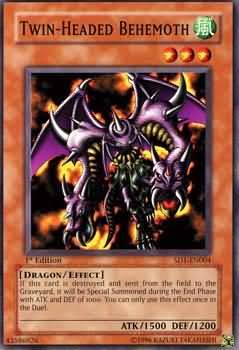 Twin Headed Behemoth SD1 EN004 Common 1st Edition Structure Deck Dragon s Roar SD1 1st Edition Singles Twin Headed Behemoth SD1 EN004 Common 1st Edition Structure Deck Dragon s Roar SD1 1st Edition Singles