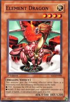Element Dragon SD1 EN008 Common 1st Edition Element Dragon SD1 EN008 Common 1st Edition