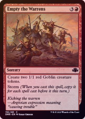 Empty the Warrens 118 261 Foil Empty the Warrens 118 261 Foil
