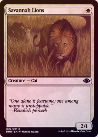 Savannah Lions 024 261 Foil Savannah Lions 024 261 Foil