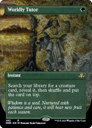 Worldly Tutor 442 Alternate Art Borderless Worldly Tutor 442 Alternate Art Borderless
