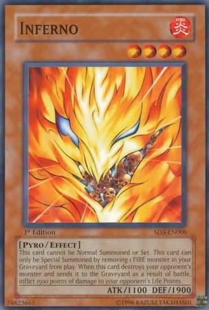 Inferno SD3 EN006 Common 1st Edition Structure Deck Blaze of Destruction 1st Edition Singles Inferno SD3 EN006 Common 1st Edition Structure Deck Blaze of Destruction 1st Edition Singles