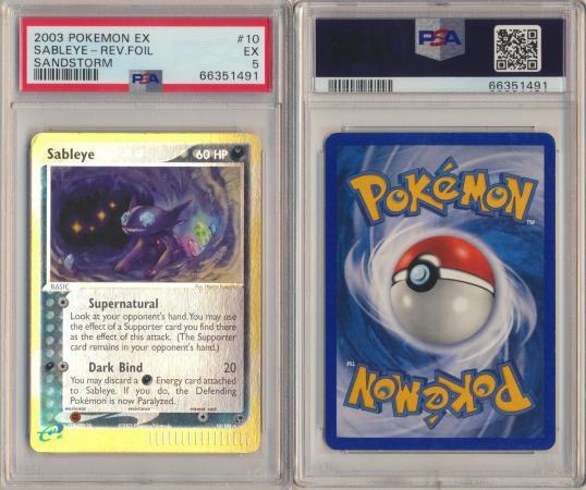 Pokemon deals Sableye PSA Lot x2