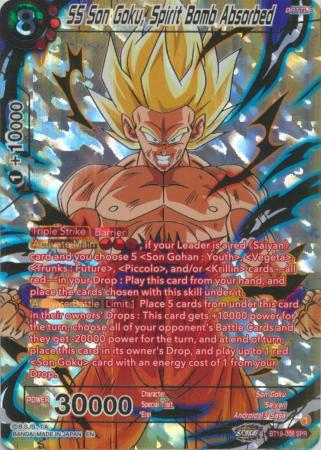 SS Son Goku Spirit Bomb Absorbed BT19 008 Special Rare