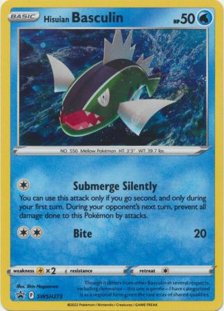 Hisuian Basculin SWSH273 Holo Promo Pokemon Sword Shield Promos Hisuian Basculin SWSH273 Holo Promo Pokemon Sword Shield Promos