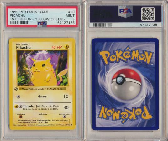 Graded Pokémon Pikachu