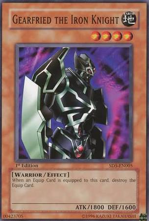 Gearfried the Iron Knight SD5 EN005 Common 1st Edition Gearfried the Iron Knight SD5 EN005 Common 1st Edition