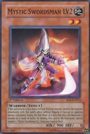 Mystic Swordsman LV2 SD5 EN013 Common 1st Edition Mystic Swordsman LV2 SD5 EN013 Common 1st Edition