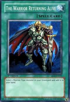 The Warrior Returning Alive SD5 EN025 Common 1st Edition Structure Deck Warrior s Triumph 1st Edition Singles The Warrior Returning Alive SD5 EN025 Common 1st Edition Structure Deck Warrior s Triumph 1st Edition Singles