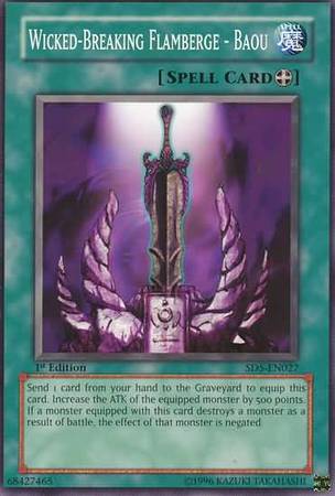Wicked Breaking Flamberge Baou SD5 EN027 Common 1st Edition Wicked Breaking Flamberge Baou SD5 EN027 Common 1st Edition