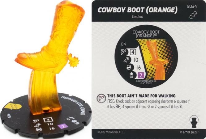 Cowboy Boot Orange s034 Super Rare DC Heroclix Batman Team Up DC Batman Team Up Singles Cowboy Boot Orange s034 Super Rare DC Heroclix Batman Team Up DC Batman Team Up Singles