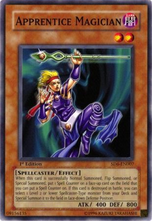 Apprentice Magician SD6 EN007 Common 1st Edition Apprentice Magician SD6 EN007 Common 1st Edition