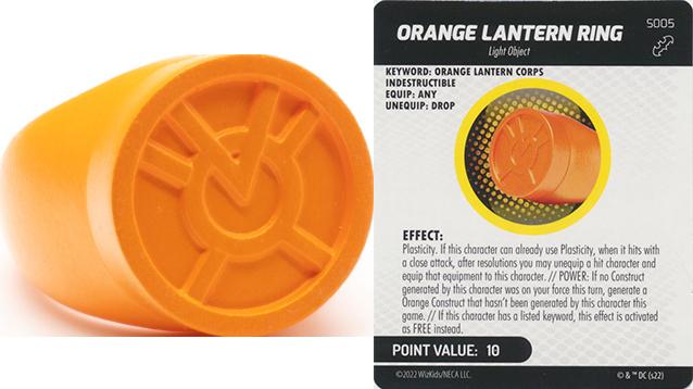 Orange Lantern Ring #s005 Super Rare DC Heroclix: Batman Team