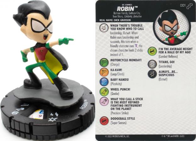 Robin 001 Common DC Heroclix Batman Team Up Robin 001 Common DC Heroclix Batman Team Up