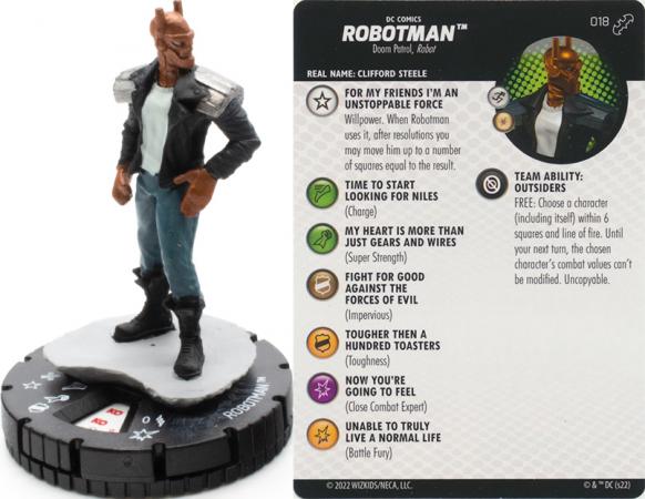 Robotman 018 Uncommon DC Heroclix Batman Team Up Robotman 018 Uncommon DC Heroclix Batman Team Up
