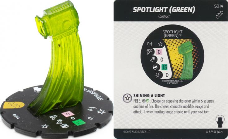 Spotlight Green s014 Super Rare DC Heroclix Batman Team Up Spotlight Green s014 Super Rare DC Heroclix Batman Team Up
